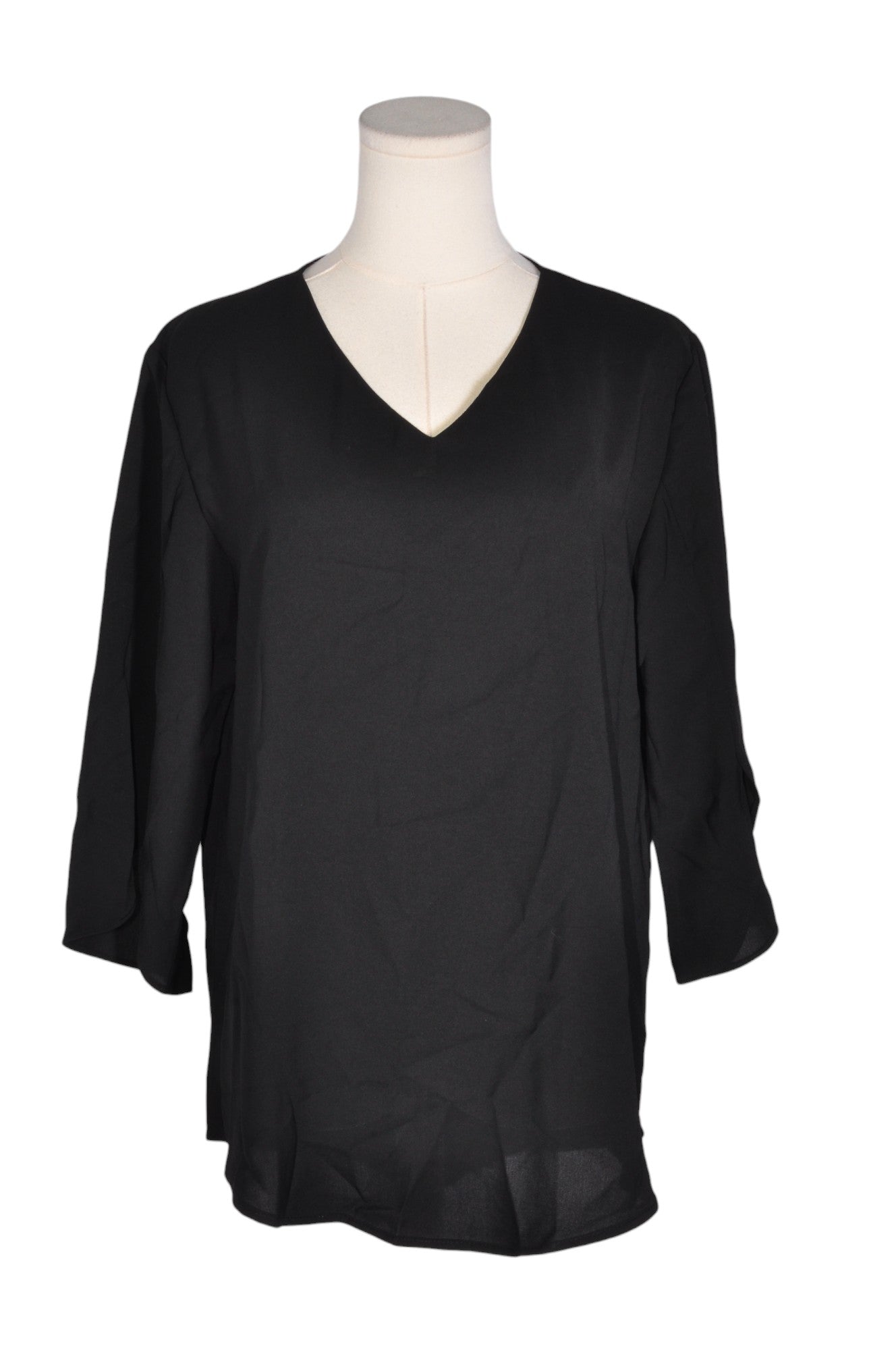 UNBRANDED Women Tunics Regular fit in Black - M