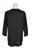 UNBRANDED Women Tunics Regular fit in Black - M