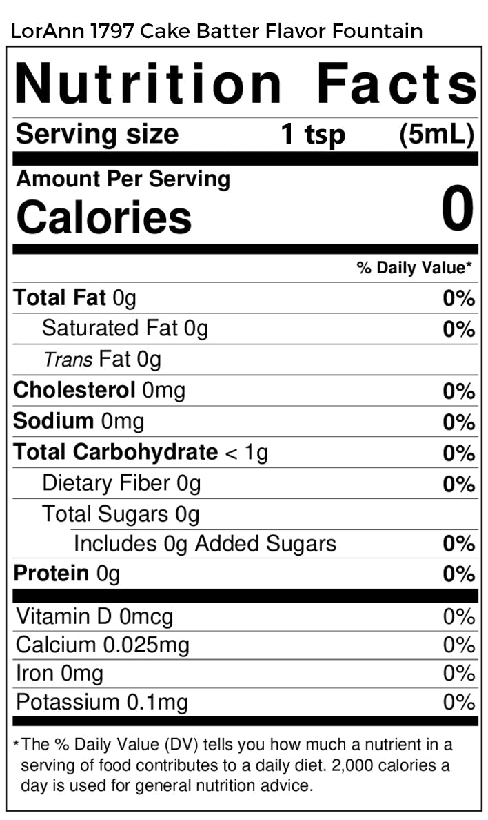 Cake Batter (White) Flavor - 4 oz. - 32 oz. - Ice Cream and Beverage Flavors - LorAnn Oils - Canadian Distribution