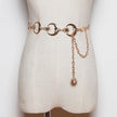 Women's Moon Star Belly Chain – Gold & Silver Metal Body Chain Jewelry