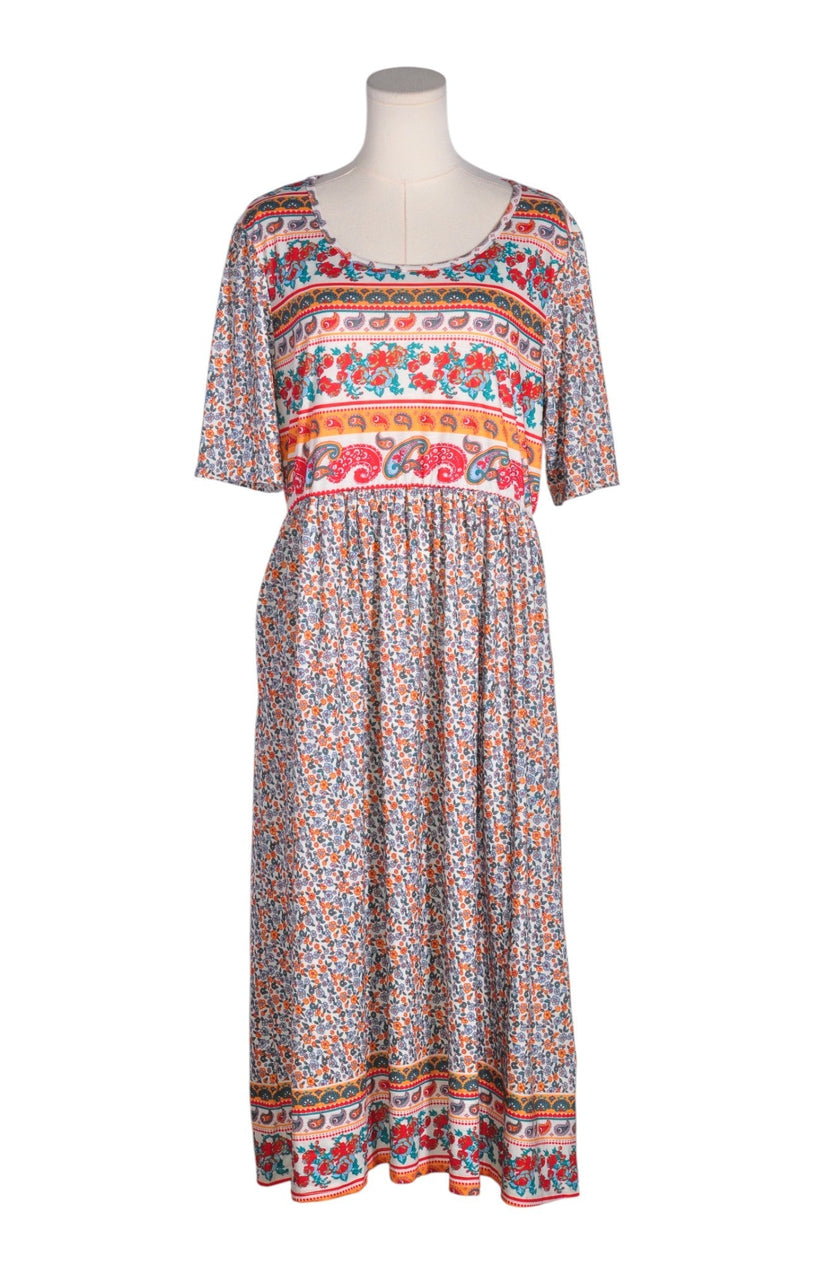 UNBRANDED Women Maxi Dresses Regular fit in Pink - XL