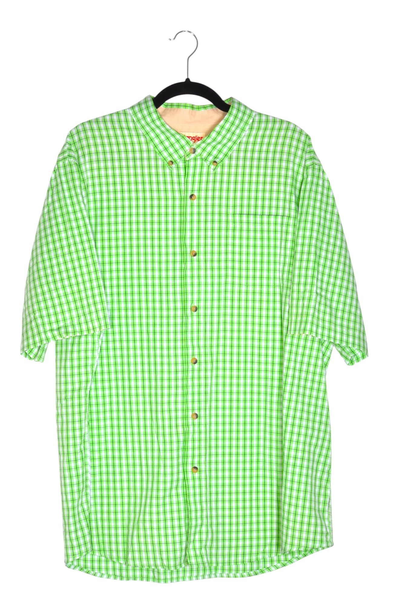 WRANGLER Men Button Down Tops Regular fit in Green - XL