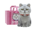【ガチャ蔵】Cat in a Paper Bag Flocked Figure[Complete Set of 6]