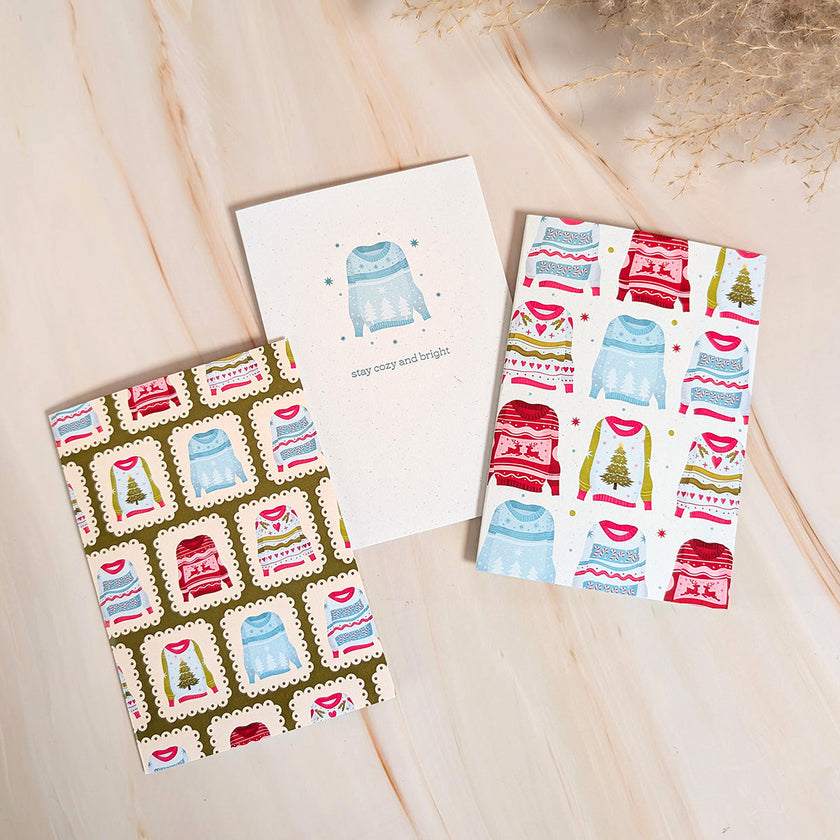 Stay Cozy and Bright Mini Holiday Card