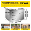 VEVOR Outdoor Kitchen Door Drawer Combo 29.5\