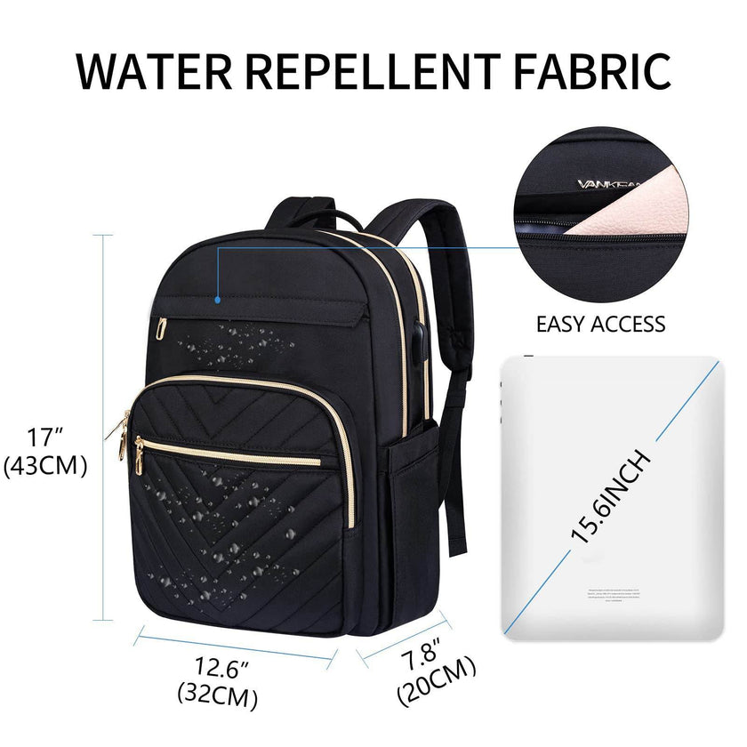 Plain Large Capacity College and High School Backpack
