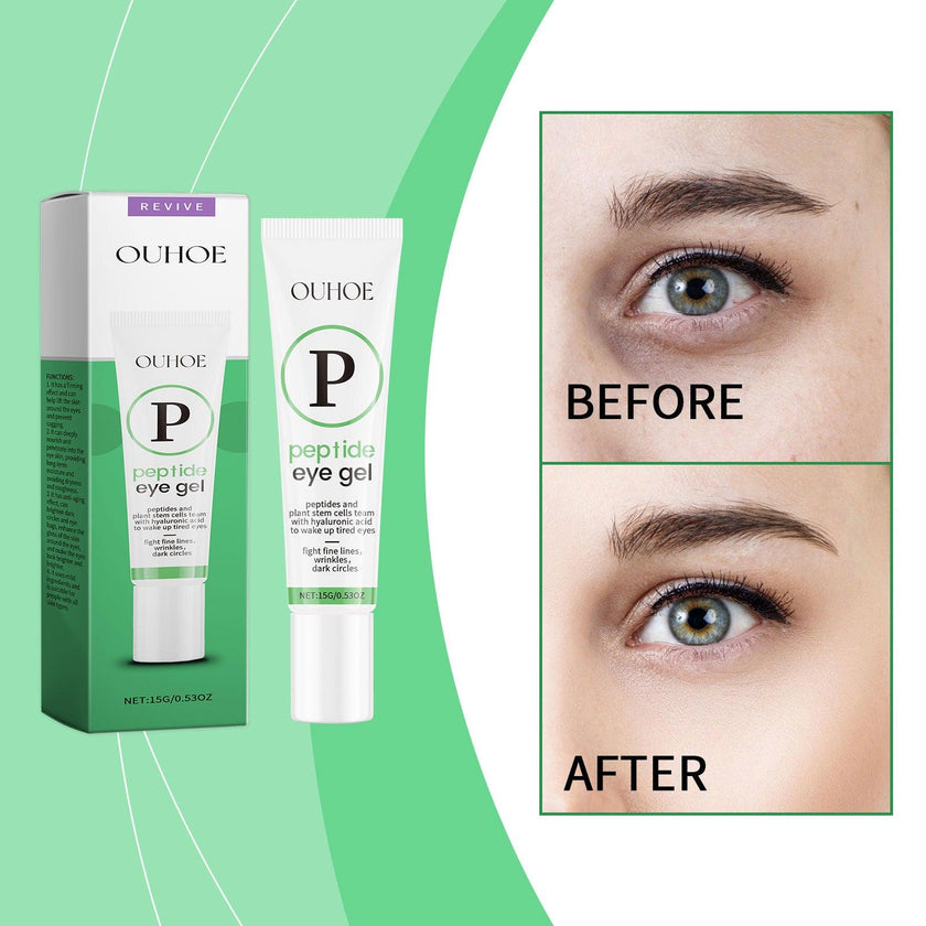 Peptide Protein Eye Gel Licorice Root Apple Extract Brightening Dark Circles Firming Lifting Fine Lines