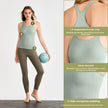 yoga clothes sleeveless Vest With Chest Pad Workout Top
