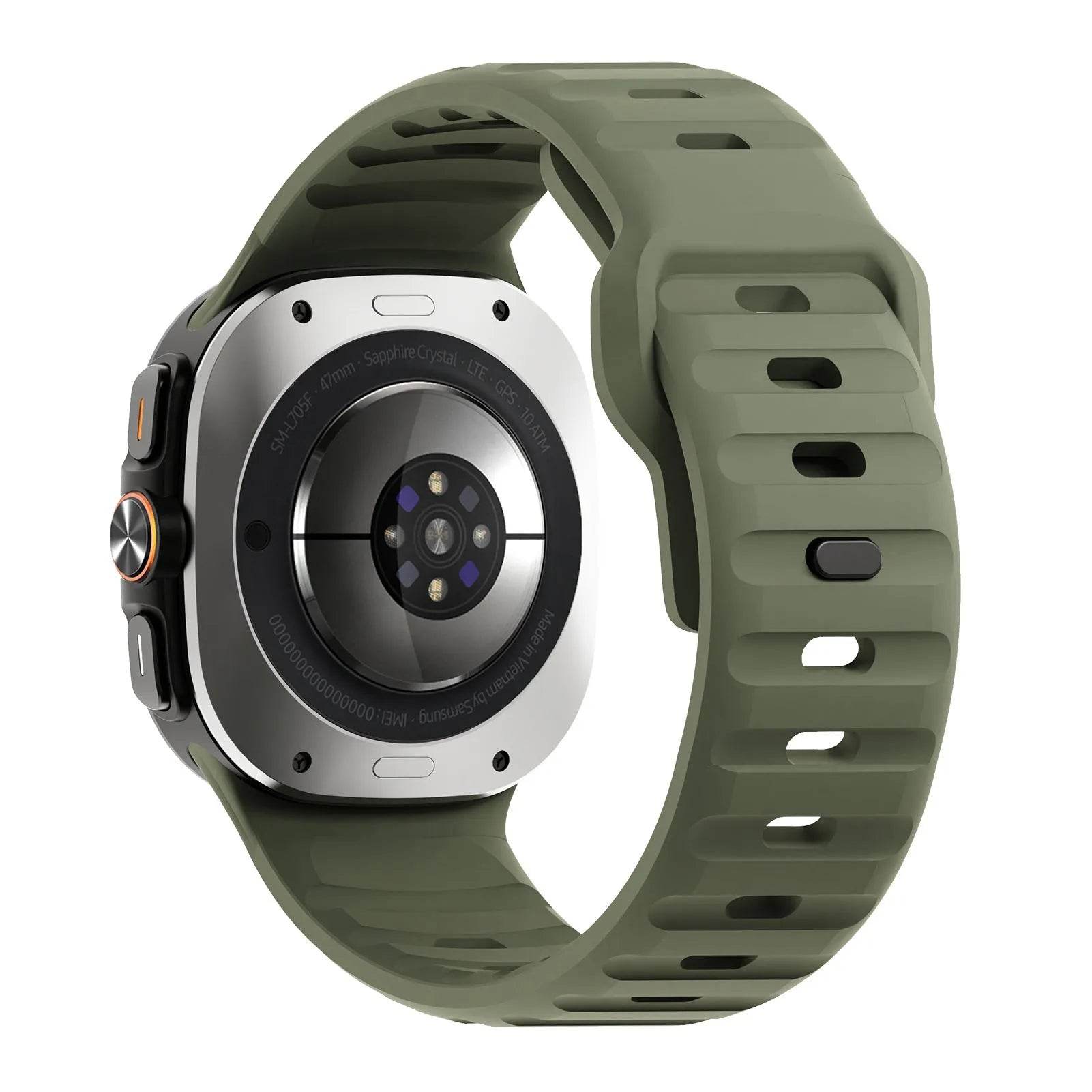 Sport Style Watch Ultra Wave Reverse Buckle Silicone  Strap