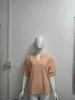 Summer Short-sleeved Chiffon Shirt New V-neck blouse Women's Casual Versatile Clothing Evening Tops for Women