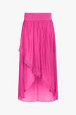 Women's Knit/Woven Combo Skirt