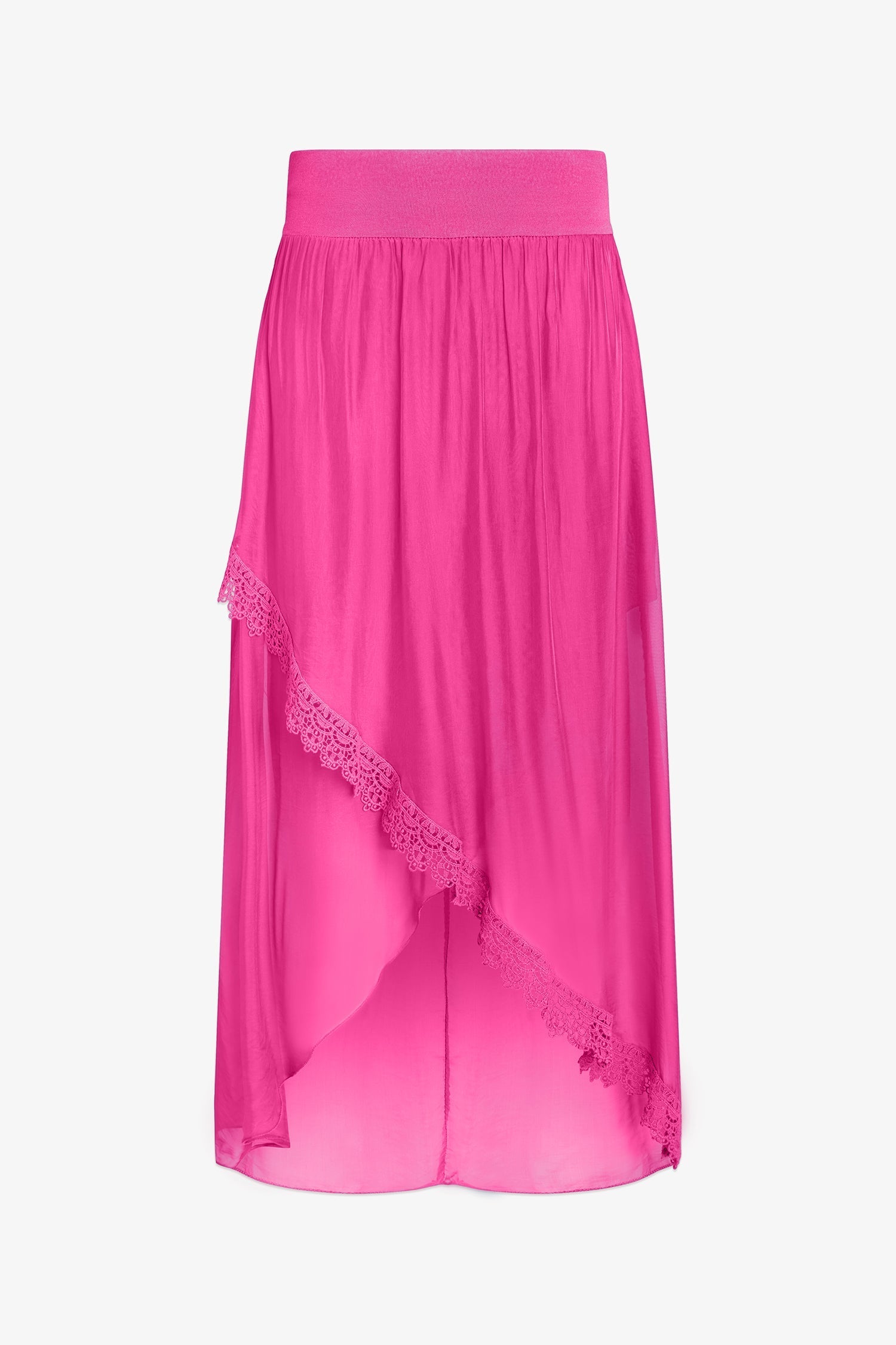 Women's Knit/Woven Combo Skirt
