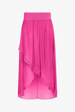Women's Knit/Woven Combo Skirt