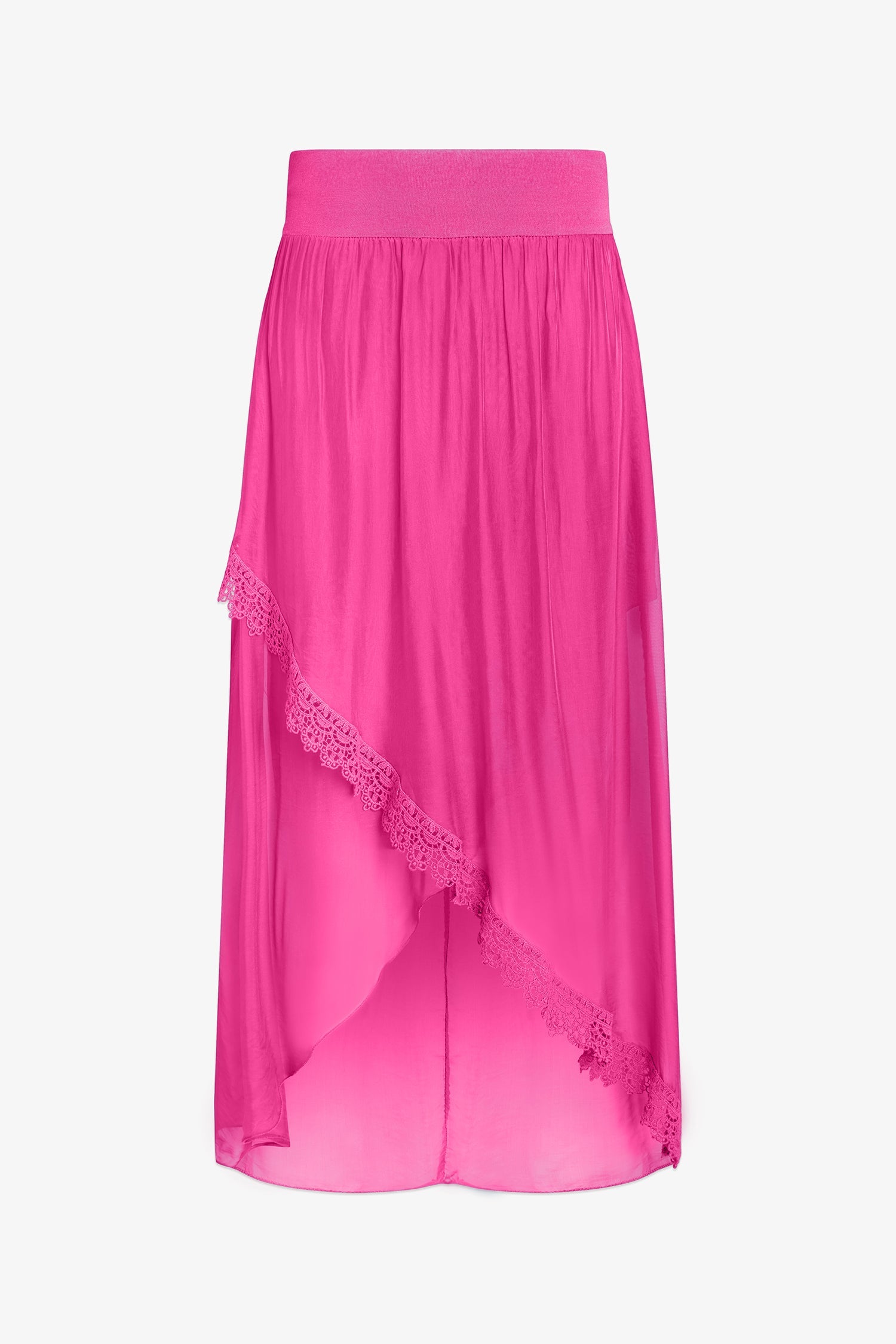 Women's Knit/Woven Combo Skirt