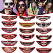 18 Pieces Of Scary And Realistic Design Halloween Temporary Tattoo Stickers