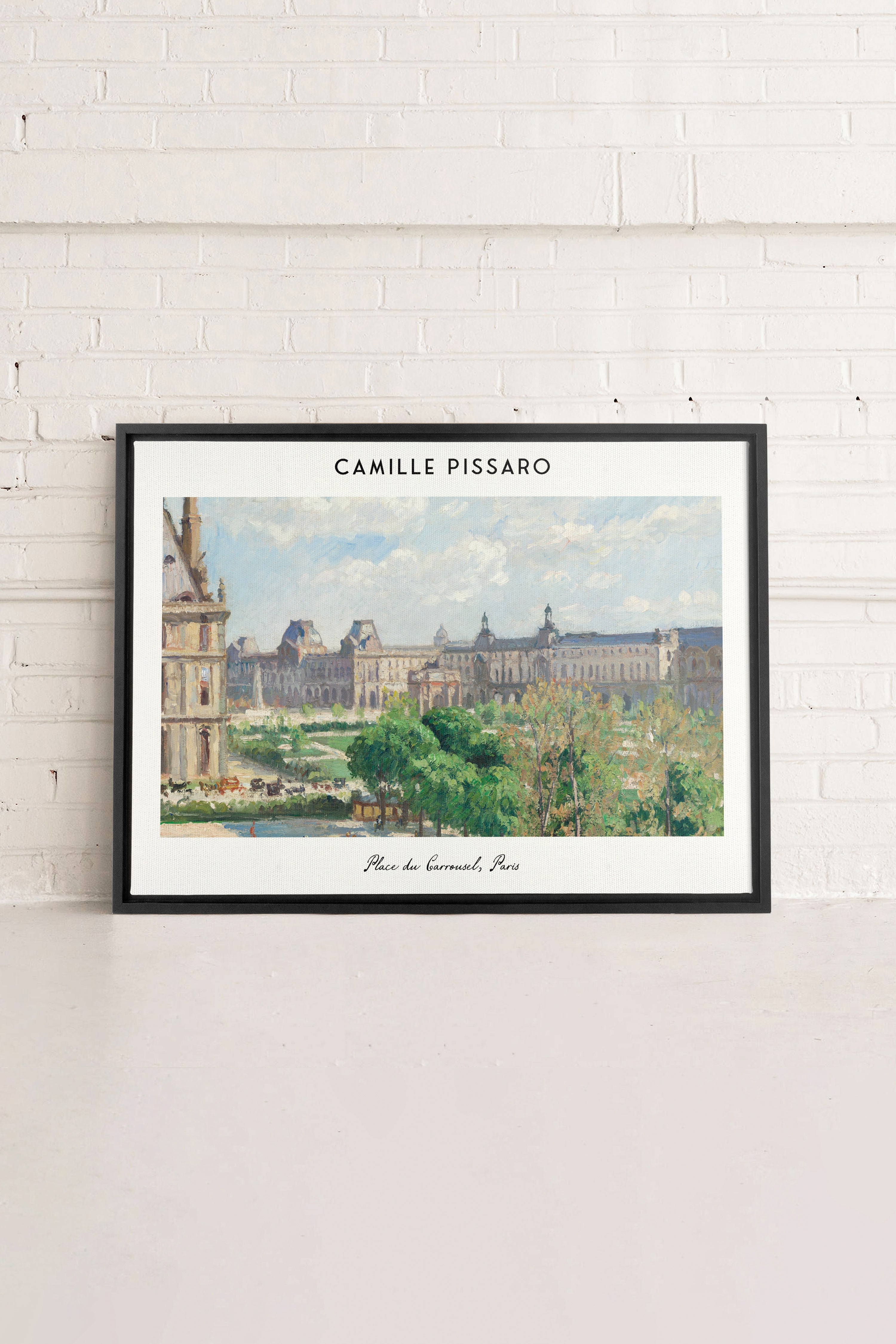 PLACE DU CARROUSEL, Oeuvre sur toile étirée