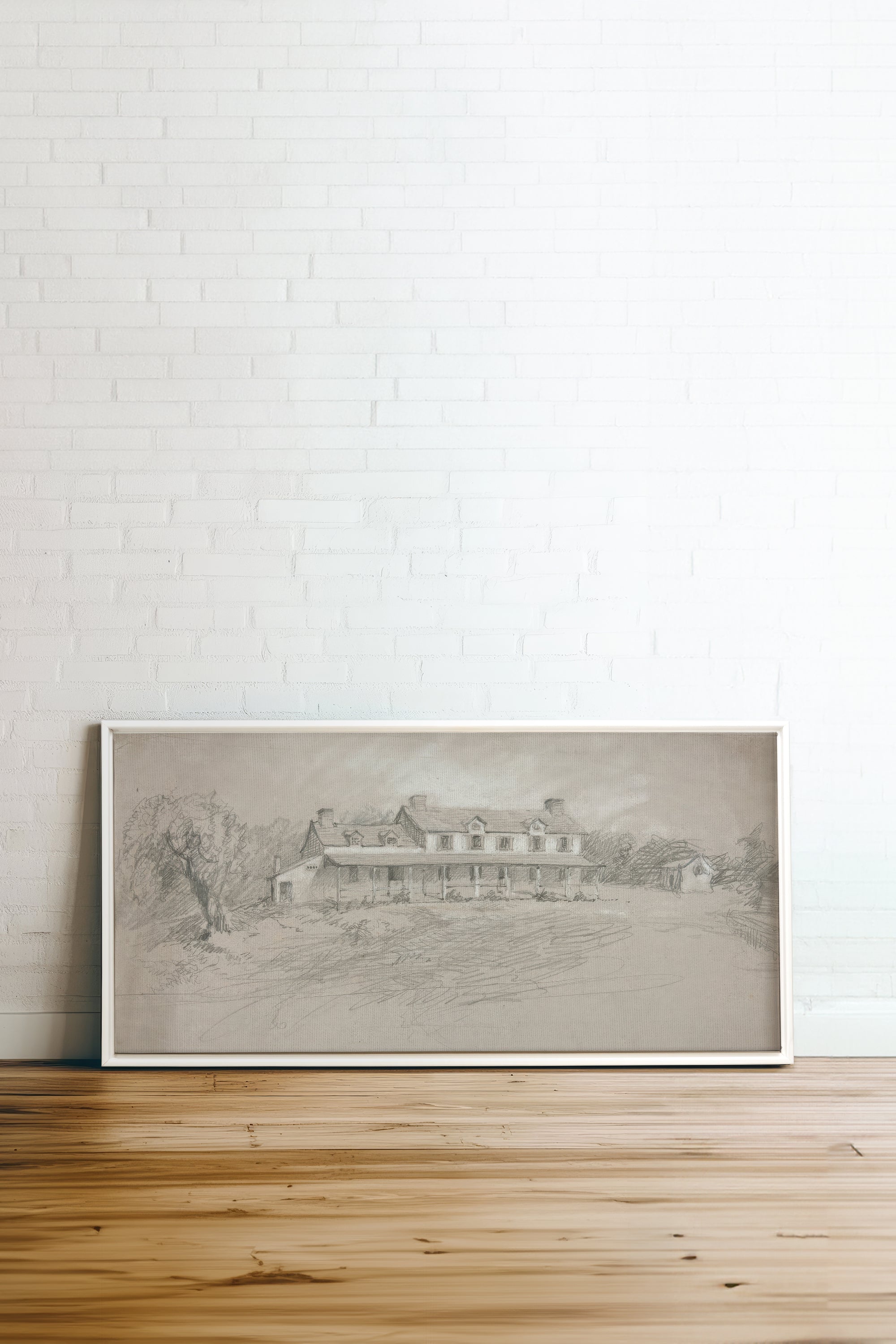 SHADOWED HOUSE, Oeuvre sur toile étirée