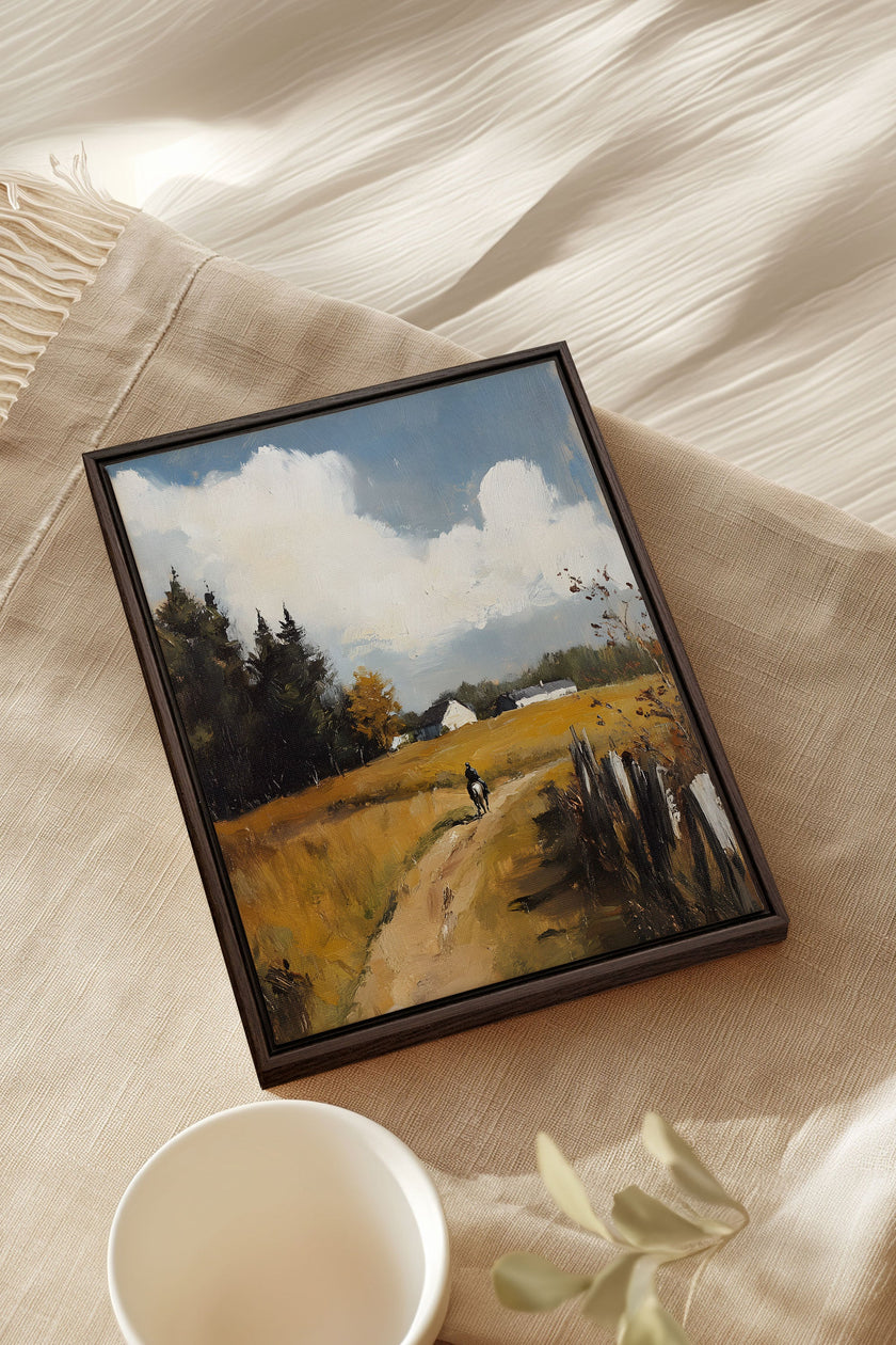 THROUGH THE FIELDS, Oeuvre sur toile étirée
