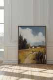 THROUGH THE FIELDS, Oeuvre sur toile étirée