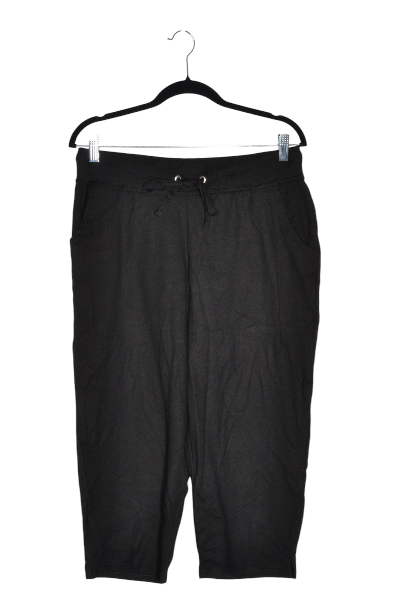 HANES Men Capri Pants Regular fit in Black - 1X