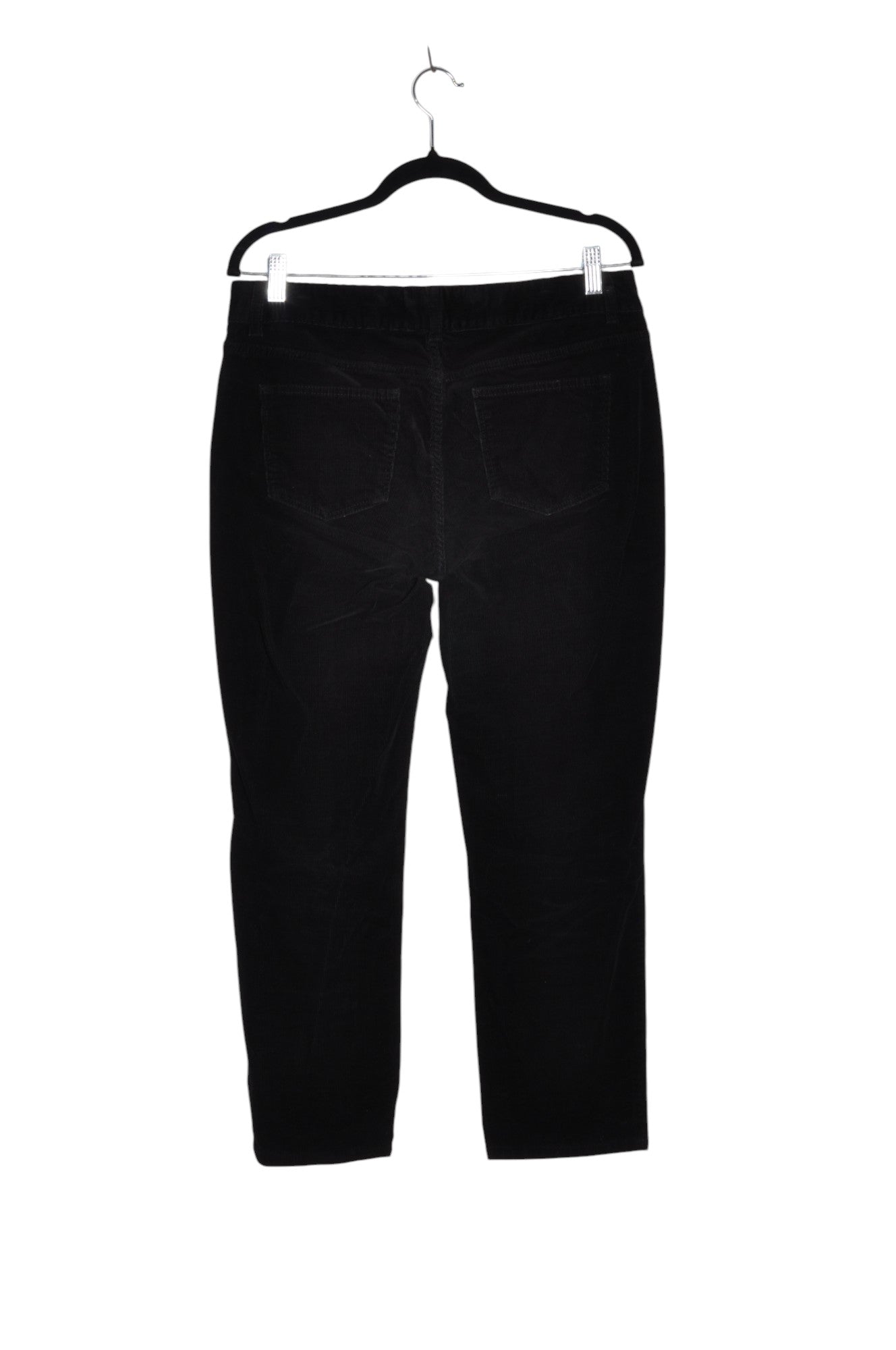 TALBOTS Women Corduroy Pants Regular fit in Black - 10