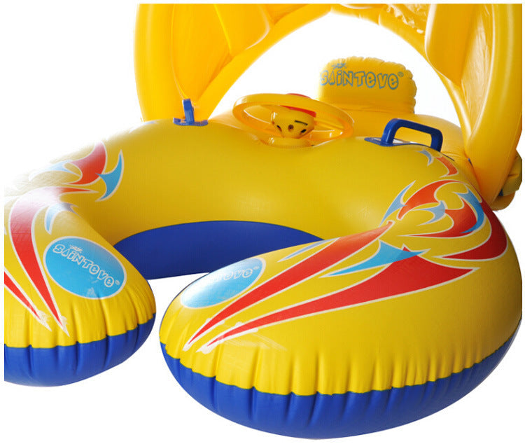 Thicken Swimming Ring With Bell | Eco-Friendly PVC Pool Float for Mother & Child Canada