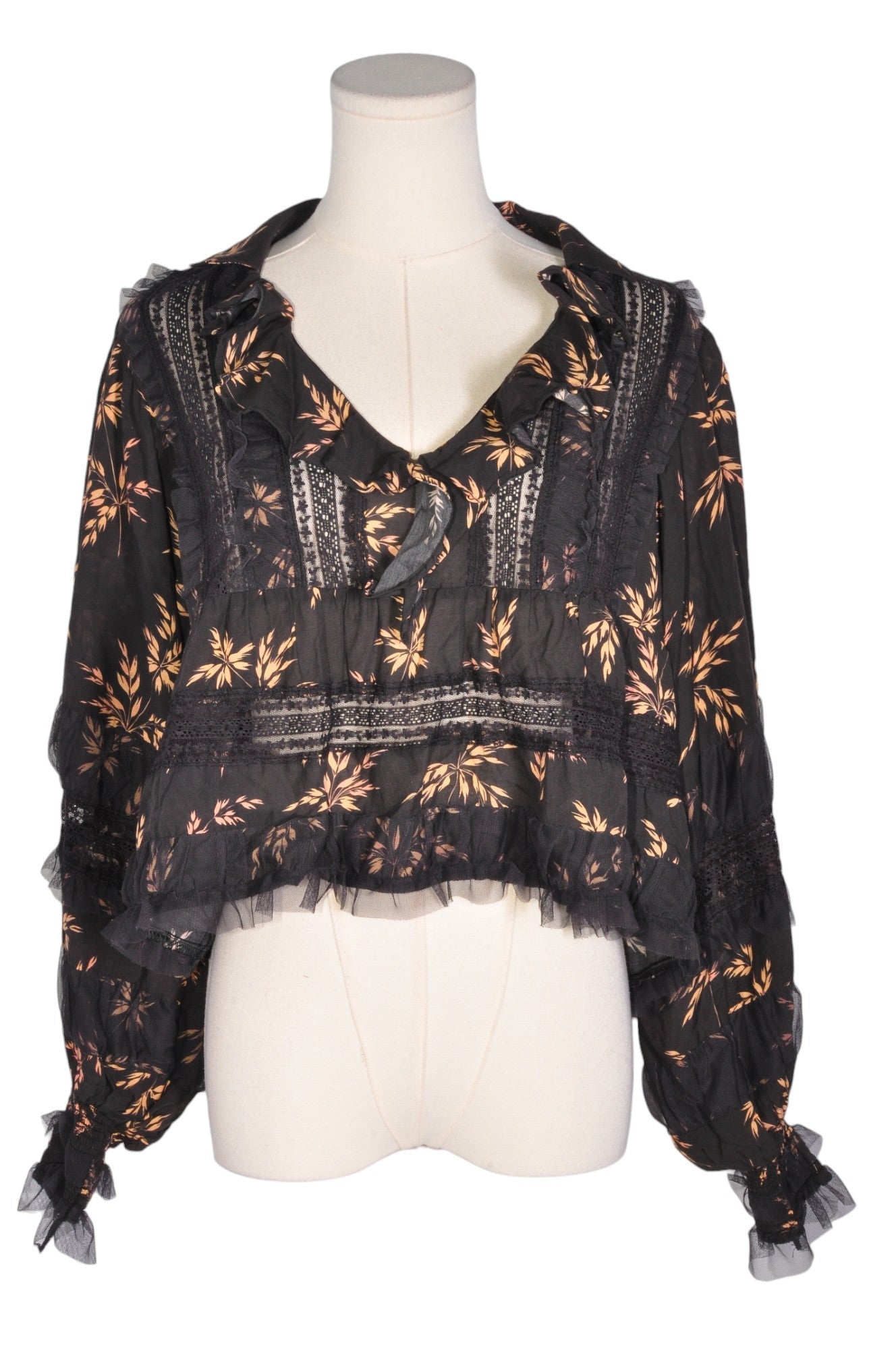 ANTHROPOLOGIE Women Blouses Regular fit in Black - S