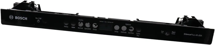 Bosch Dishwasher Facia Panel Part 00777878 -Black