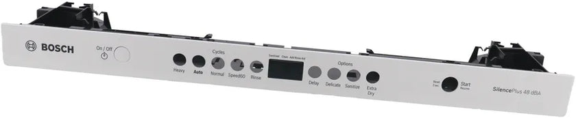 Bosch Dishwasher Facia Panel Part 00777876 -White