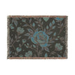 Floral Woven Blanket — Vintage Rose Throw