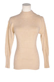 SUZY SHIER Women Knit Tops Regular fit in Beige - XS