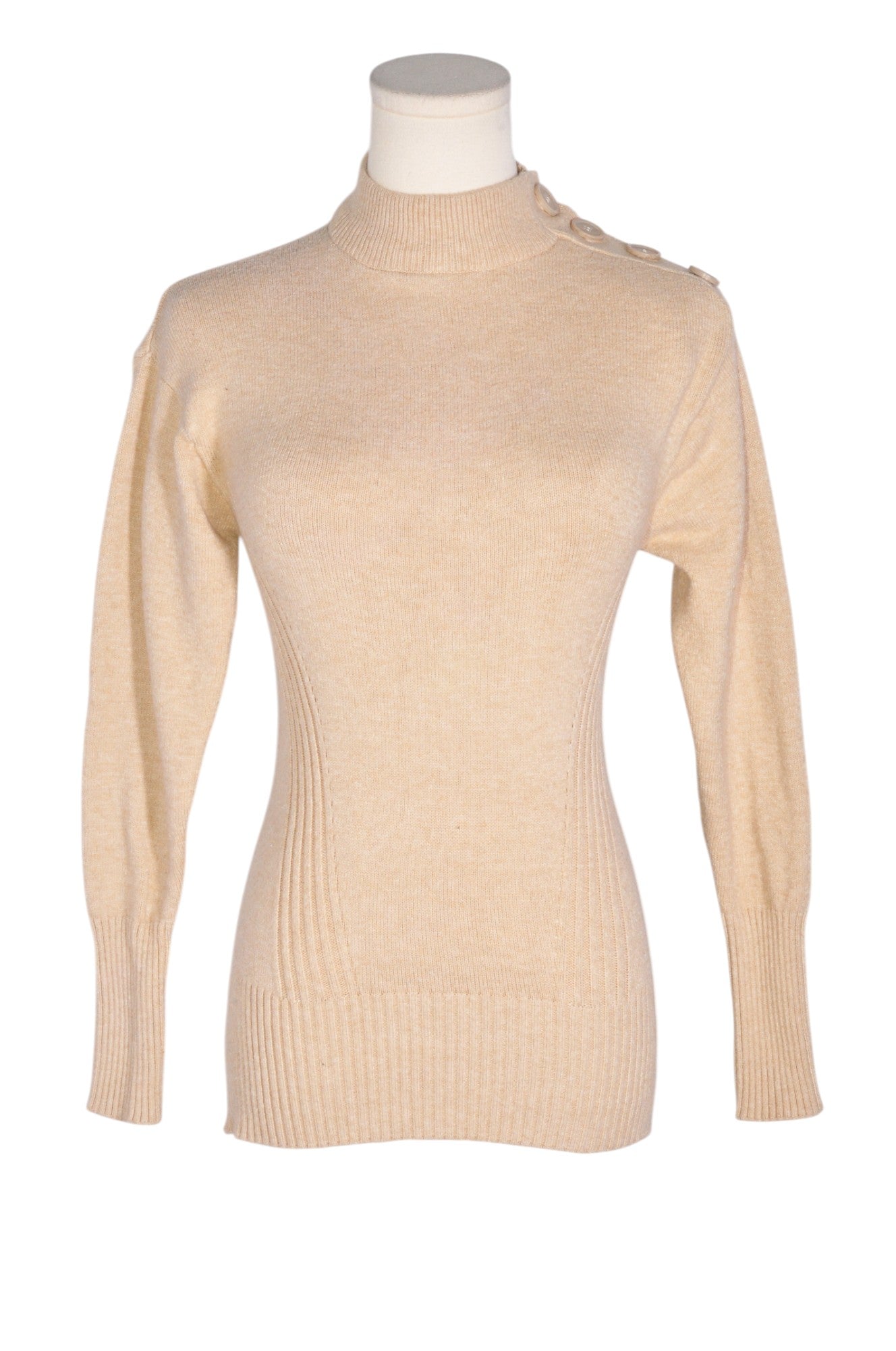 SUZY SHIER Women Knit Tops Regular fit in Beige - XS