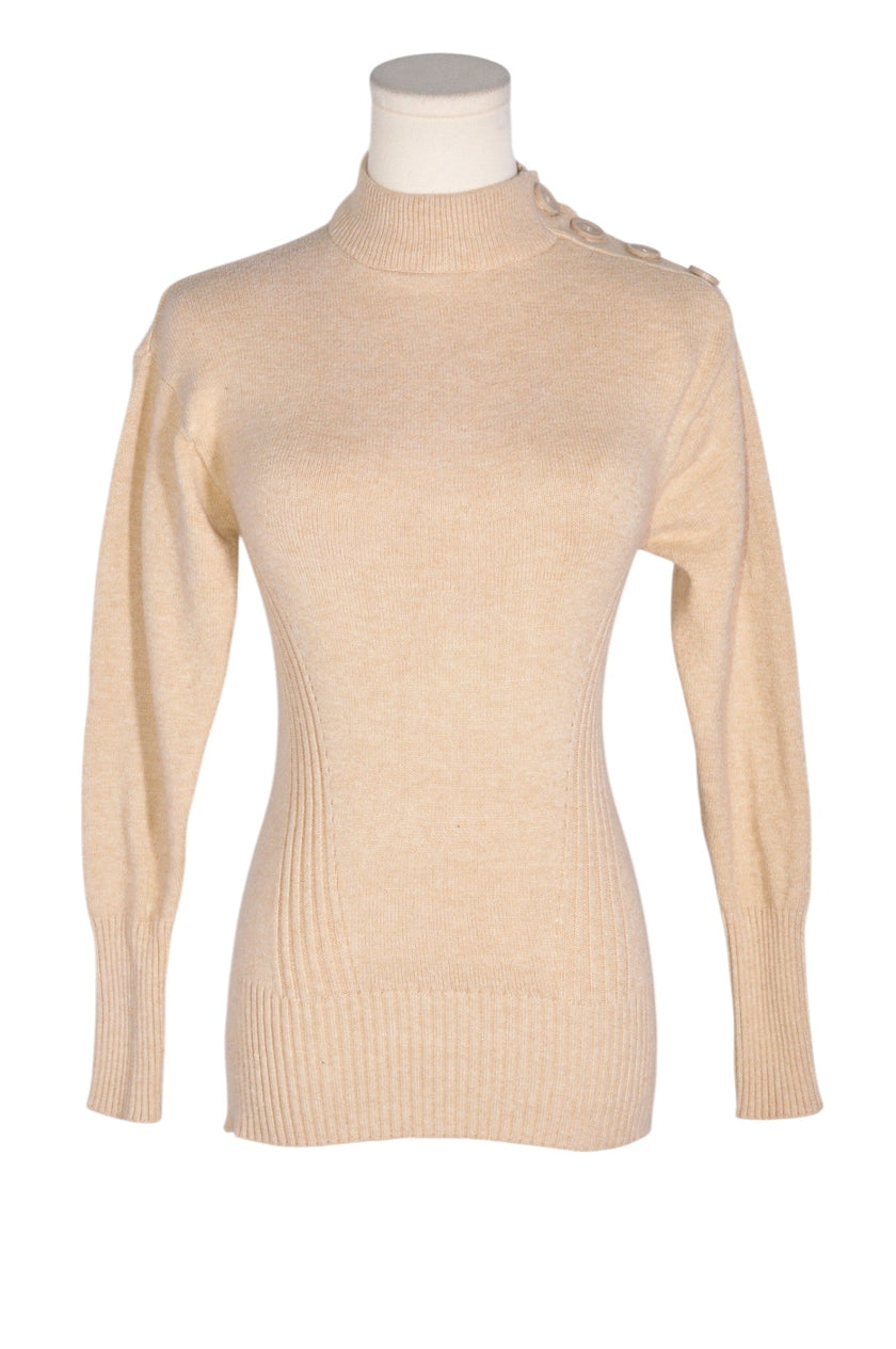 SUZY SHIER Women Knit Tops Regular fit in Beige - XS