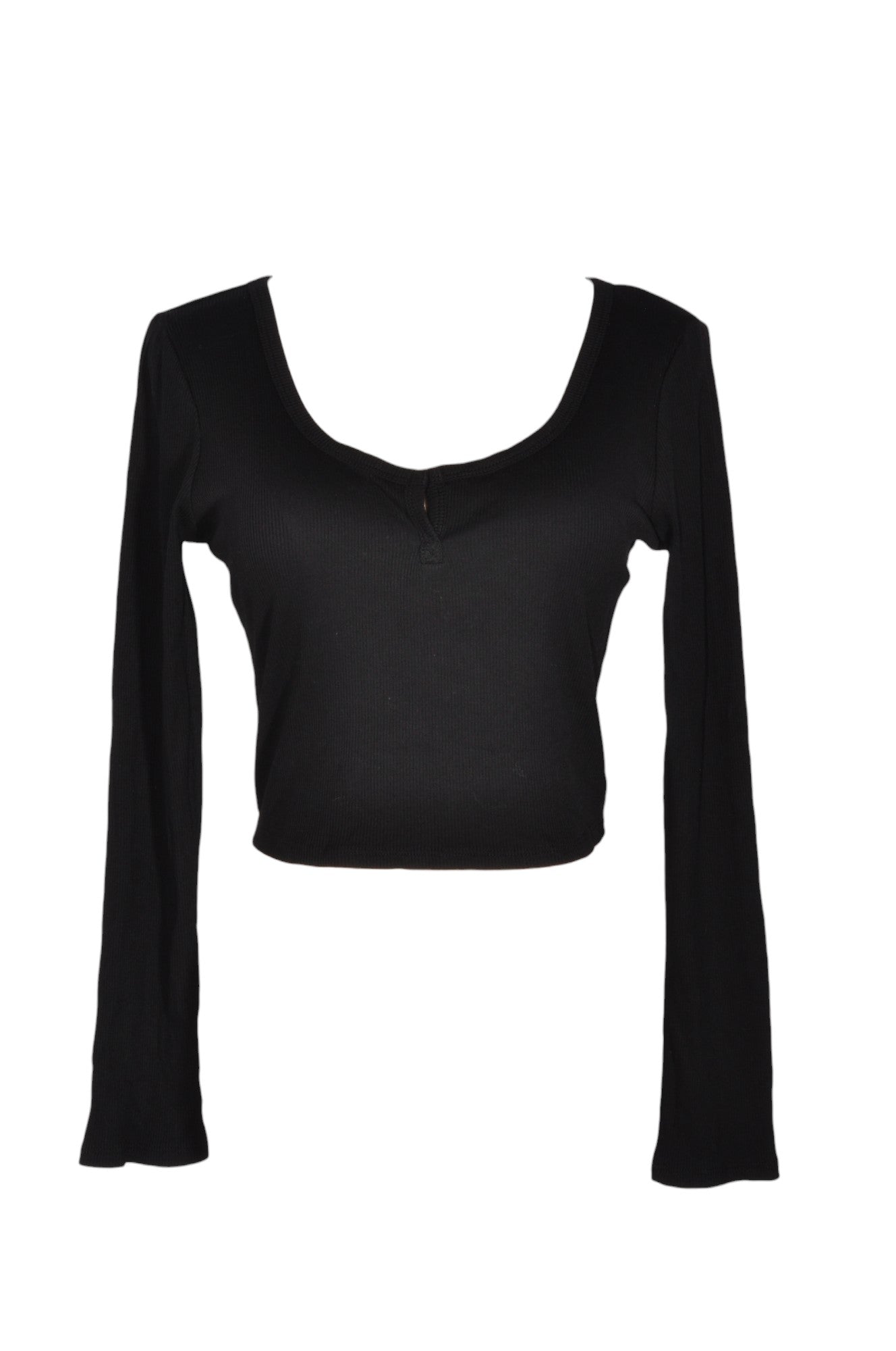 BOZZOLO Women Crop Tops Regular fit in Black - S