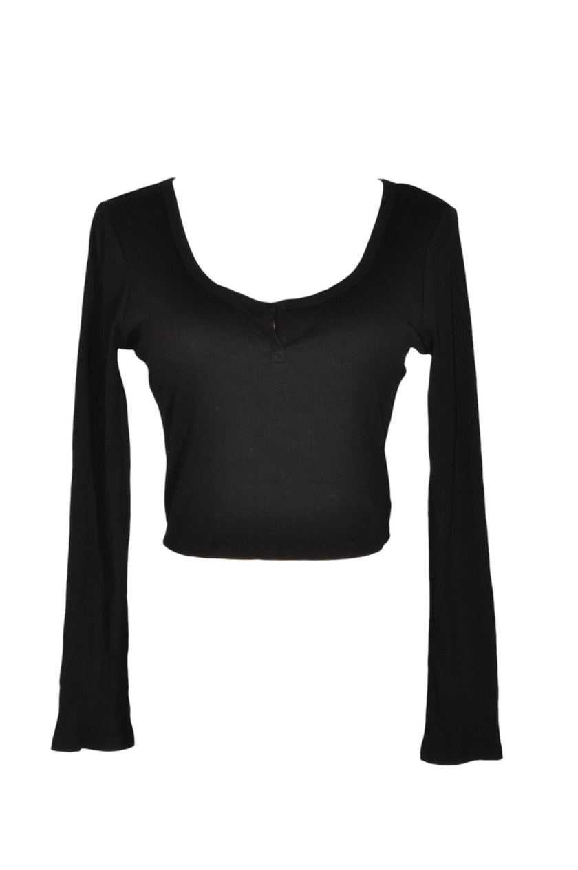 BOZZOLO Women Crop Tops Regular fit in Black - S