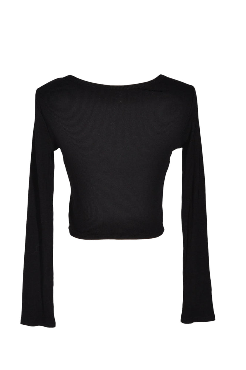 BOZZOLO Women Crop Tops Regular fit in Black - S