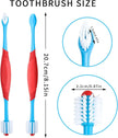 Dual-Head Dog Toothbrush – 360 Pet Teeth Cleaning Brush for Plaque Removal, Gum Care & Fresh Breath