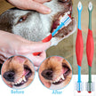 Dual-Head Dog Toothbrush – 360 Pet Teeth Cleaning Brush for Plaque Removal, Gum Care & Fresh Breath