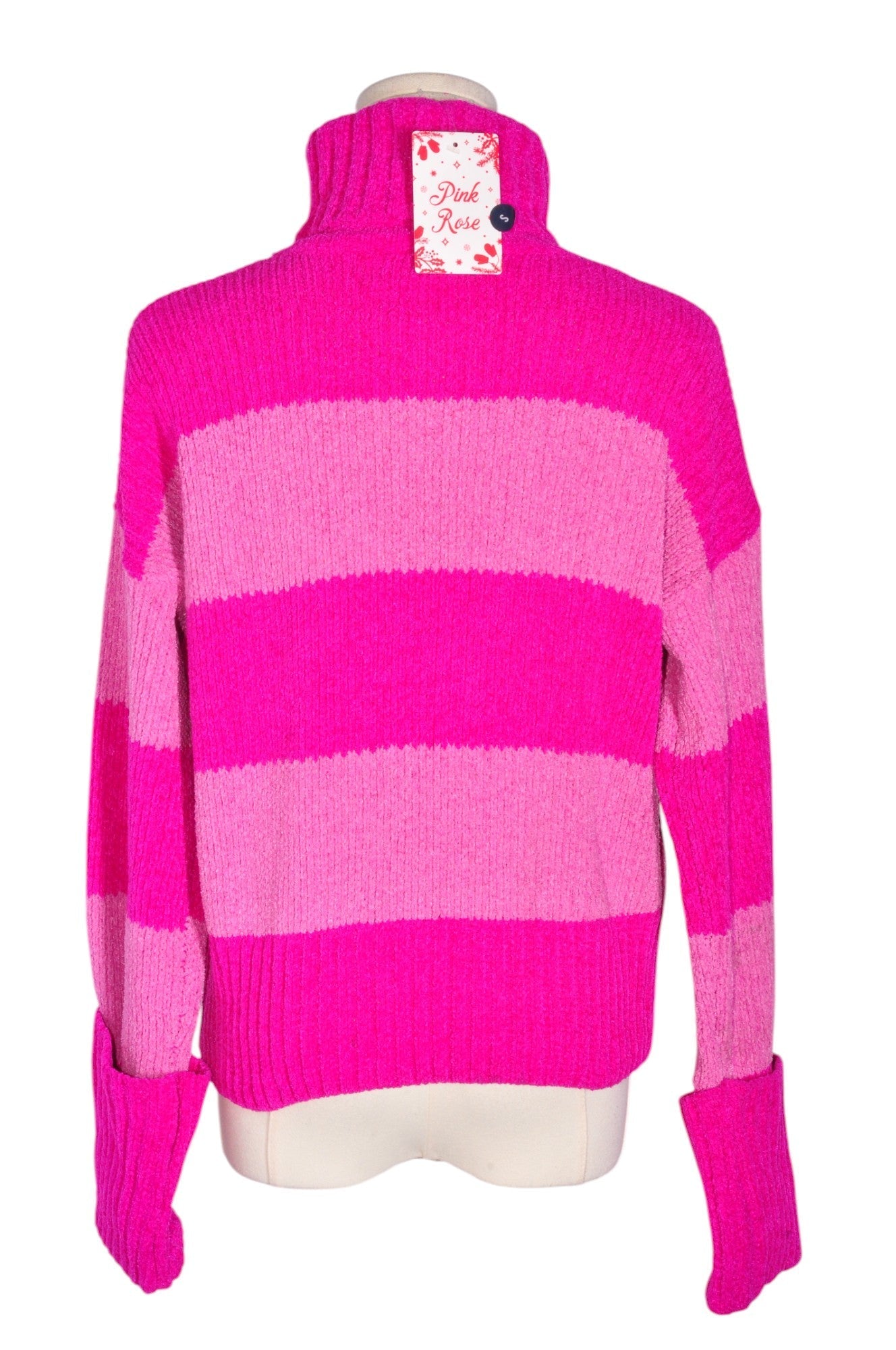 PINK ROSE Women Turtleneck Tops Regular fit in Pink - S