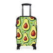 Avocado Pattern Suitcase – Colorful Fruit Print Carry-On Luggage
