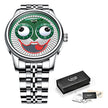 Unisex Chain Watch Mechanical Moon Phase Stainless Steel Dress Watch
