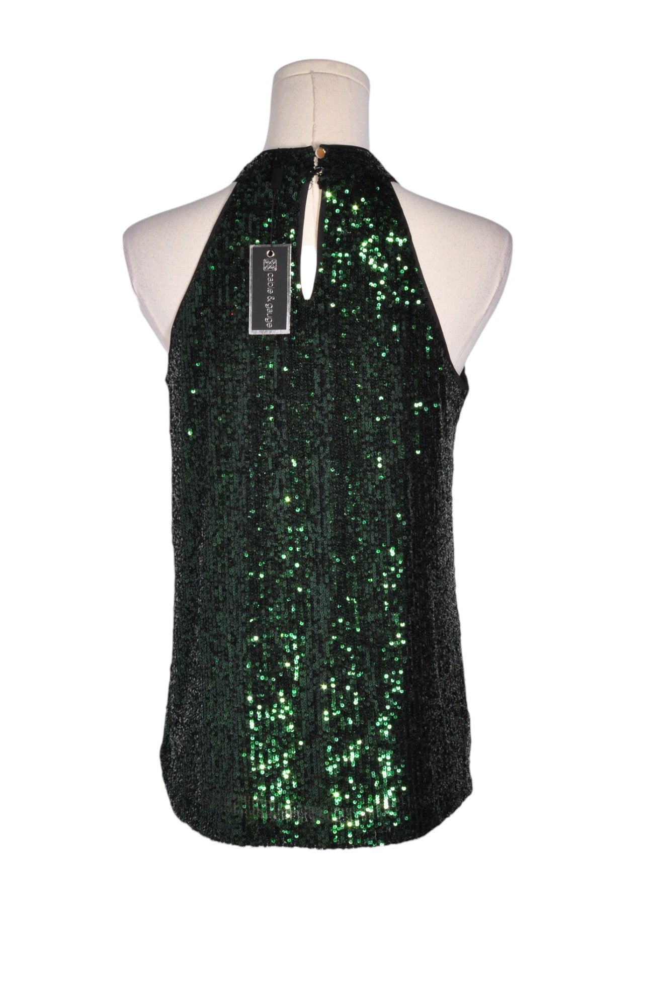 CABLE & GAUGE Women Halter Tops Regular fit in Green - S