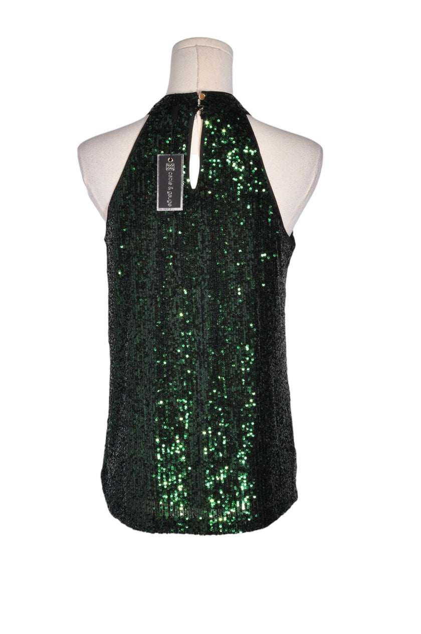CABLE & GAUGE Women Halter Tops Regular fit in Green - S