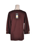 JONES NEW YORK Women Blouses Regular fit in Brown - S
