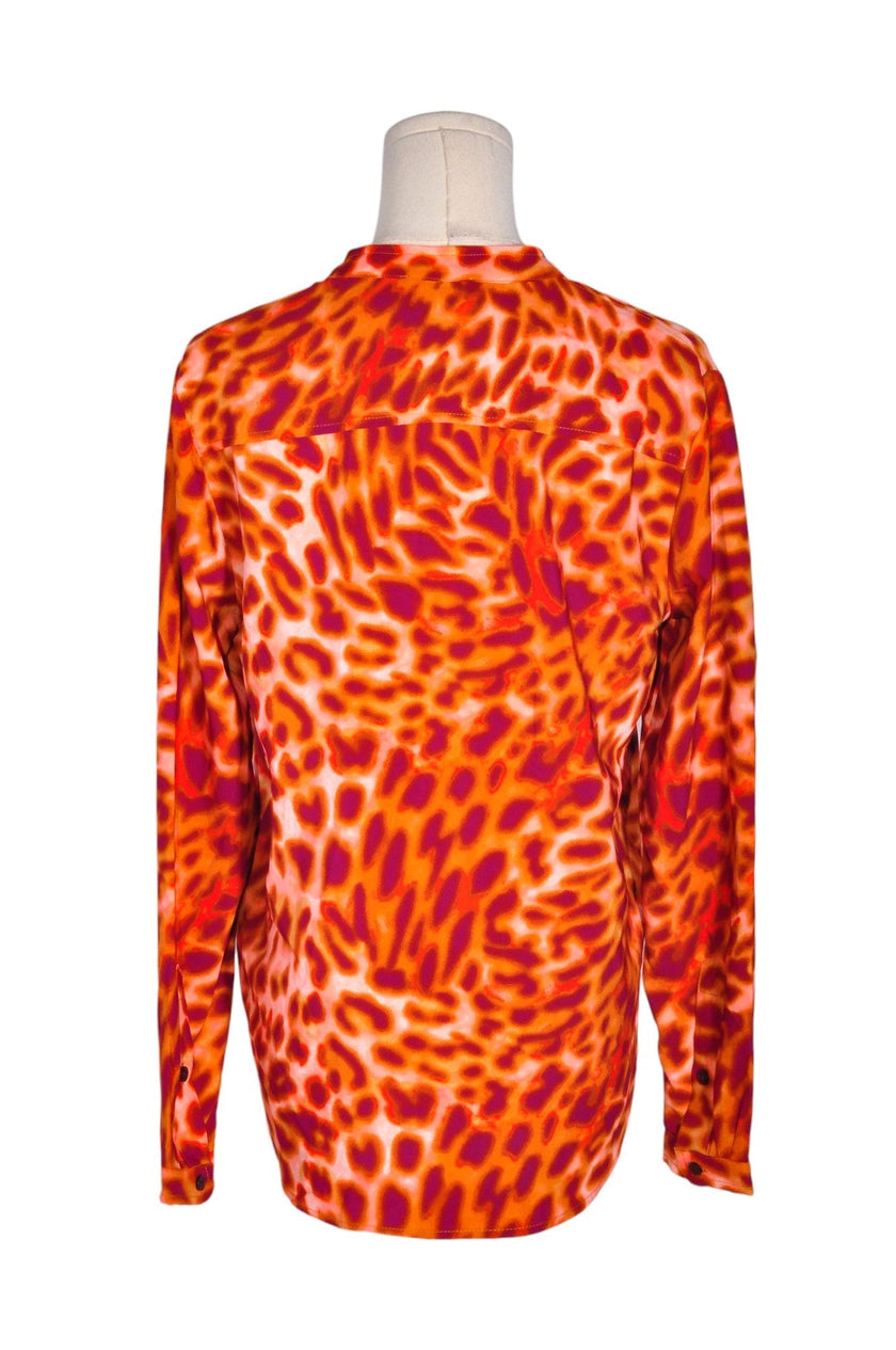 MAISON D'AMÉLIE Women Button Down Tops Regular fit in Orange - XS