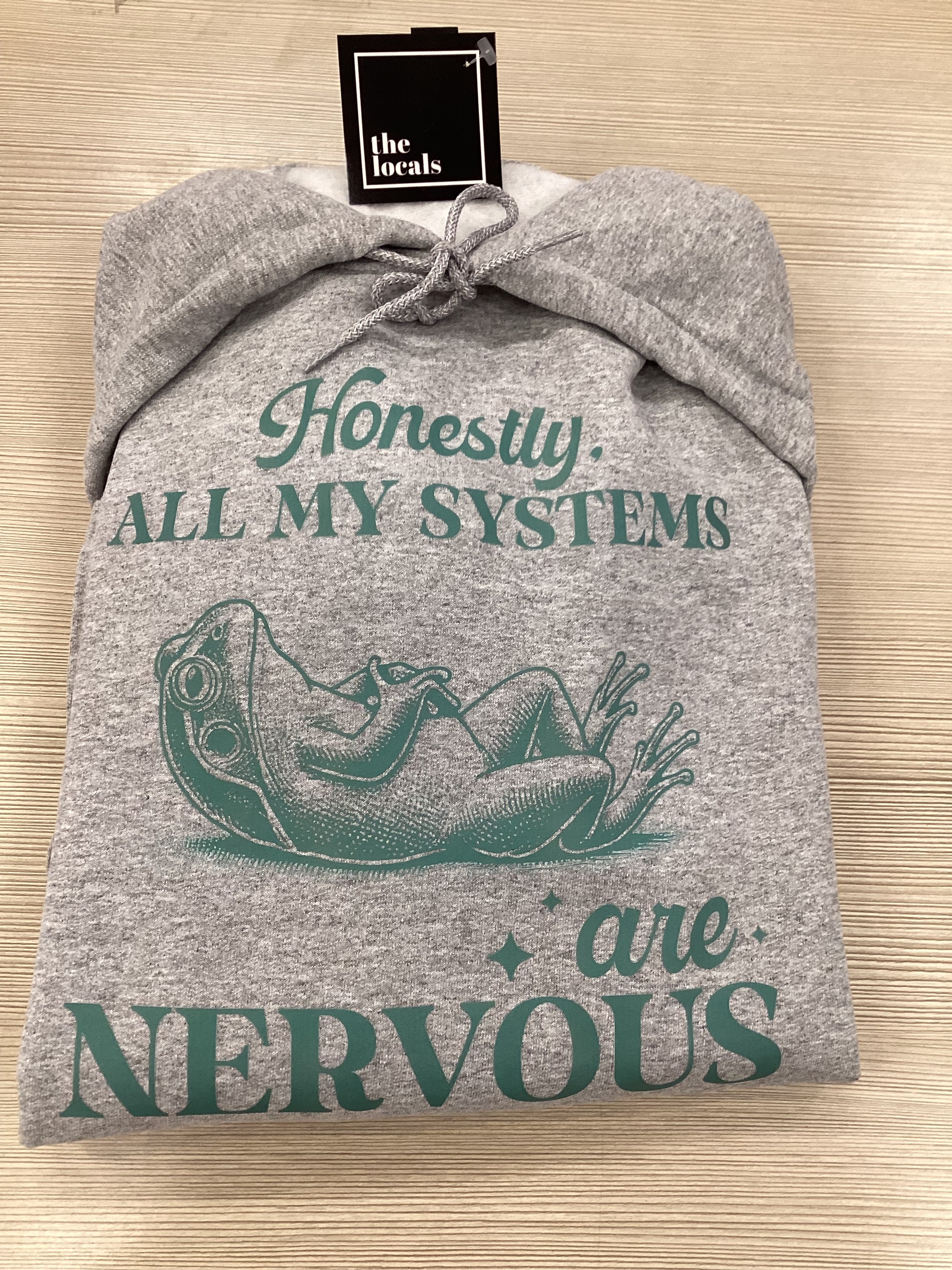 Honestly, All My Systems Are Nervous Frog Hoodie