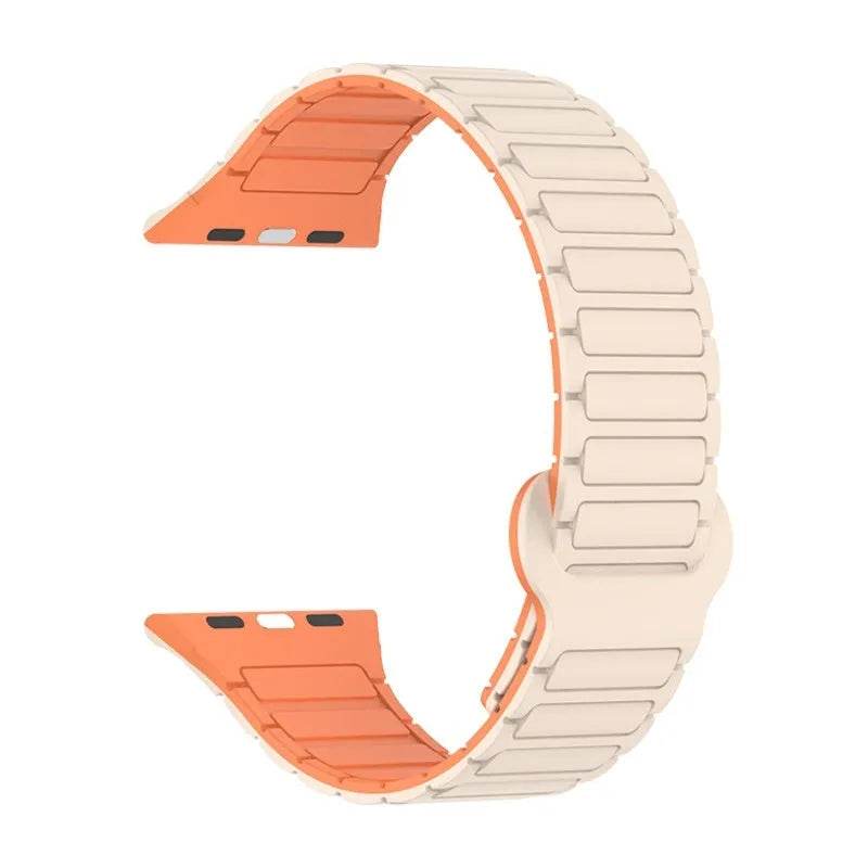 Iwatch Three-plant Silicone Two-color Watch Strap