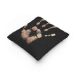Metallic Handprint Woven Pillow | Boho Accent Throw Pillow