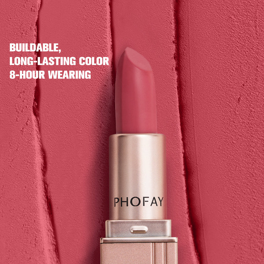 PHOFAY Matte Lipstick – Long-Lasting Waterproof Lip Colour (Singles & Sets)