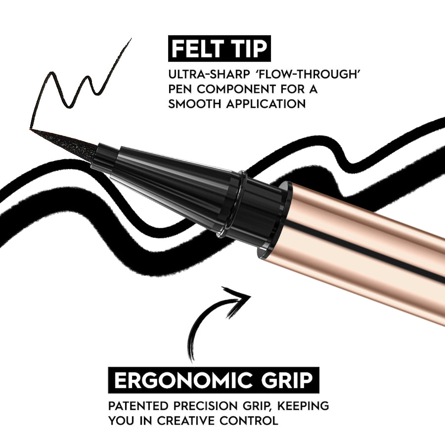 PHOFAY Liquid Eyeliner Pen – Waterproof, Long-Lasting Fine Tip